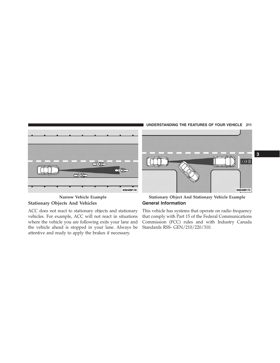 Stationary objects and vehicles, General information | Jeep 2015 Grand Cherokee SRT - Owner Manual User Manual | Page 213 / 638