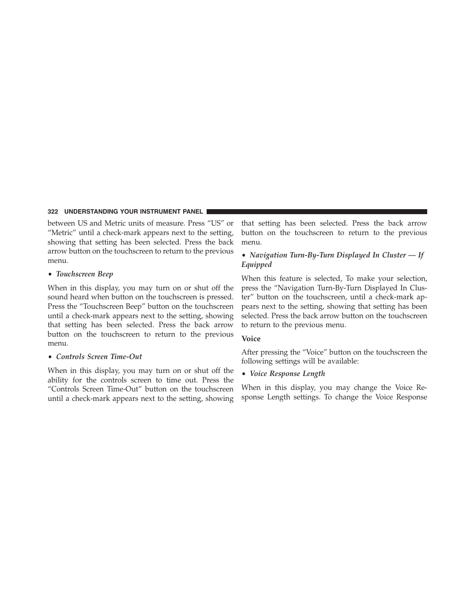 Voice | Jeep 2015 Grand Cherokee SRT - Owner Manual User Manual | Page 324 / 638