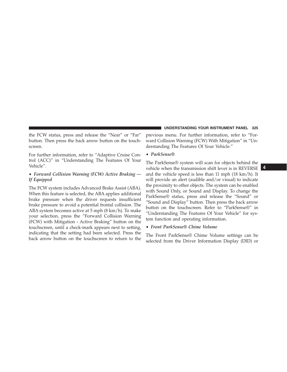 Jeep 2015 Grand Cherokee SRT - Owner Manual User Manual | Page 327 / 638