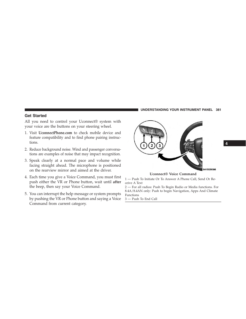 Get started | Jeep 2015 Grand Cherokee SRT - Owner Manual User Manual | Page 383 / 638