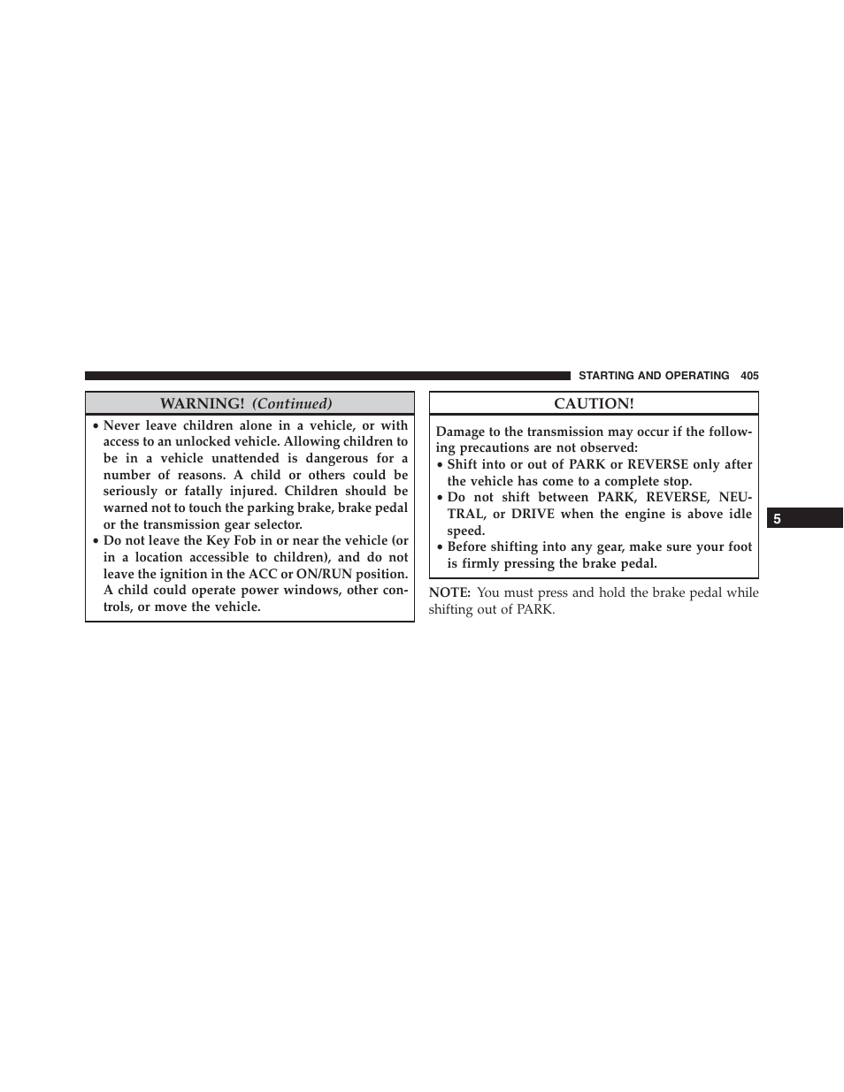 Jeep 2015 Grand Cherokee SRT - Owner Manual User Manual | Page 407 / 638