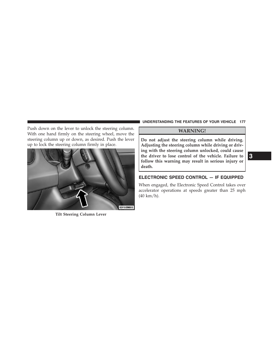 Electronic speed control — if equipped, Electronic speed control, If equipped | Jeep 2015 Patriot - Owner Manual User Manual | Page 179 / 568