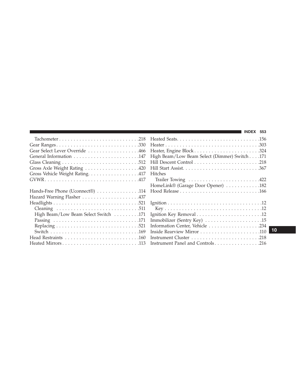 Jeep 2015 Patriot - Owner Manual User Manual | Page 555 / 568