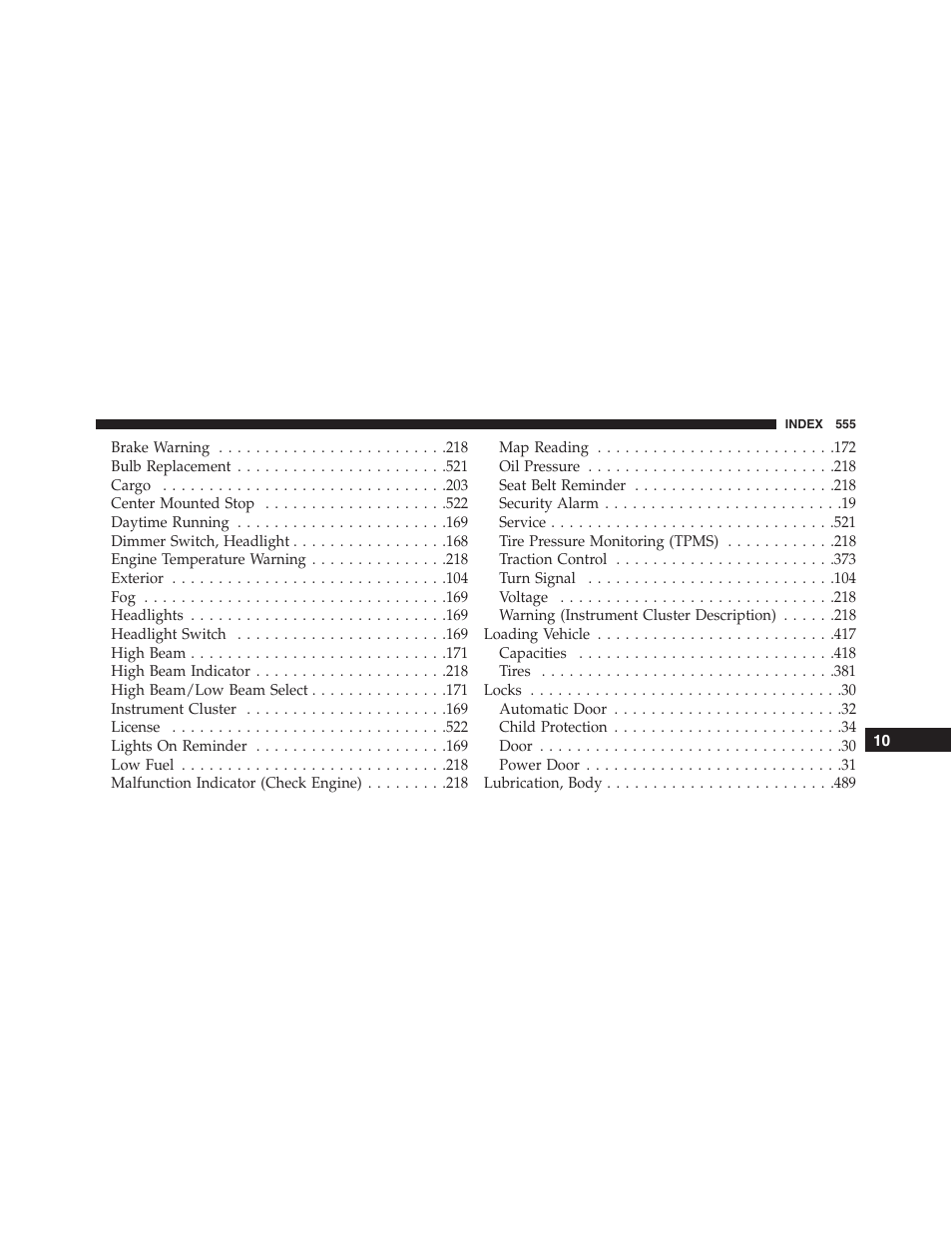 Jeep 2015 Patriot - Owner Manual User Manual | Page 557 / 568