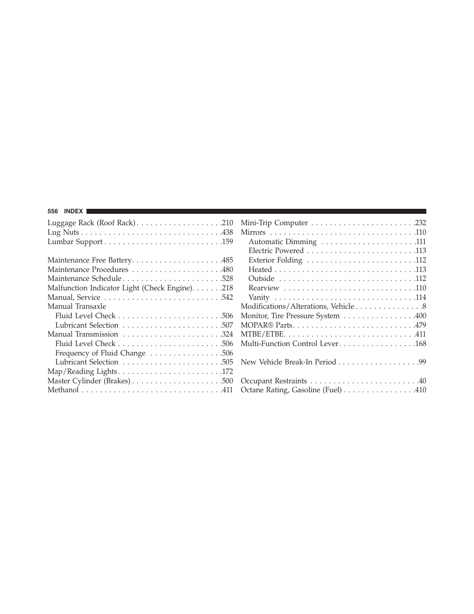 Jeep 2015 Patriot - Owner Manual User Manual | Page 558 / 568