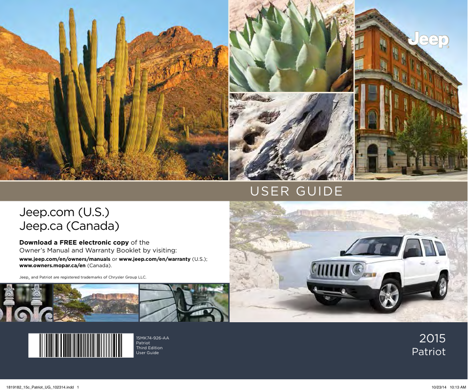 Jeep 2015 Patriot - User Guide User Manual | 132 pages