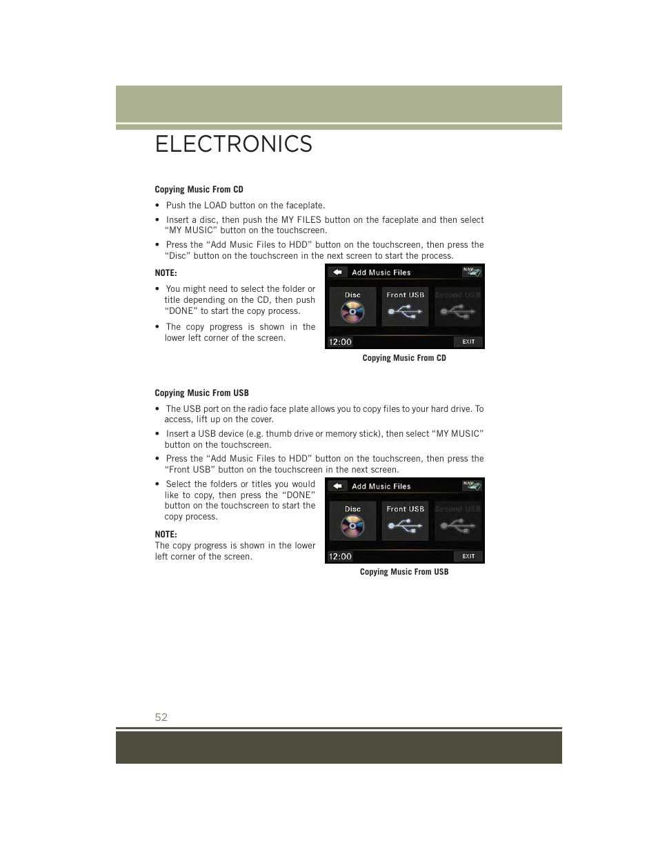 Electronics | Jeep 2015 Patriot - User Guide User Manual | Page 54 / 132