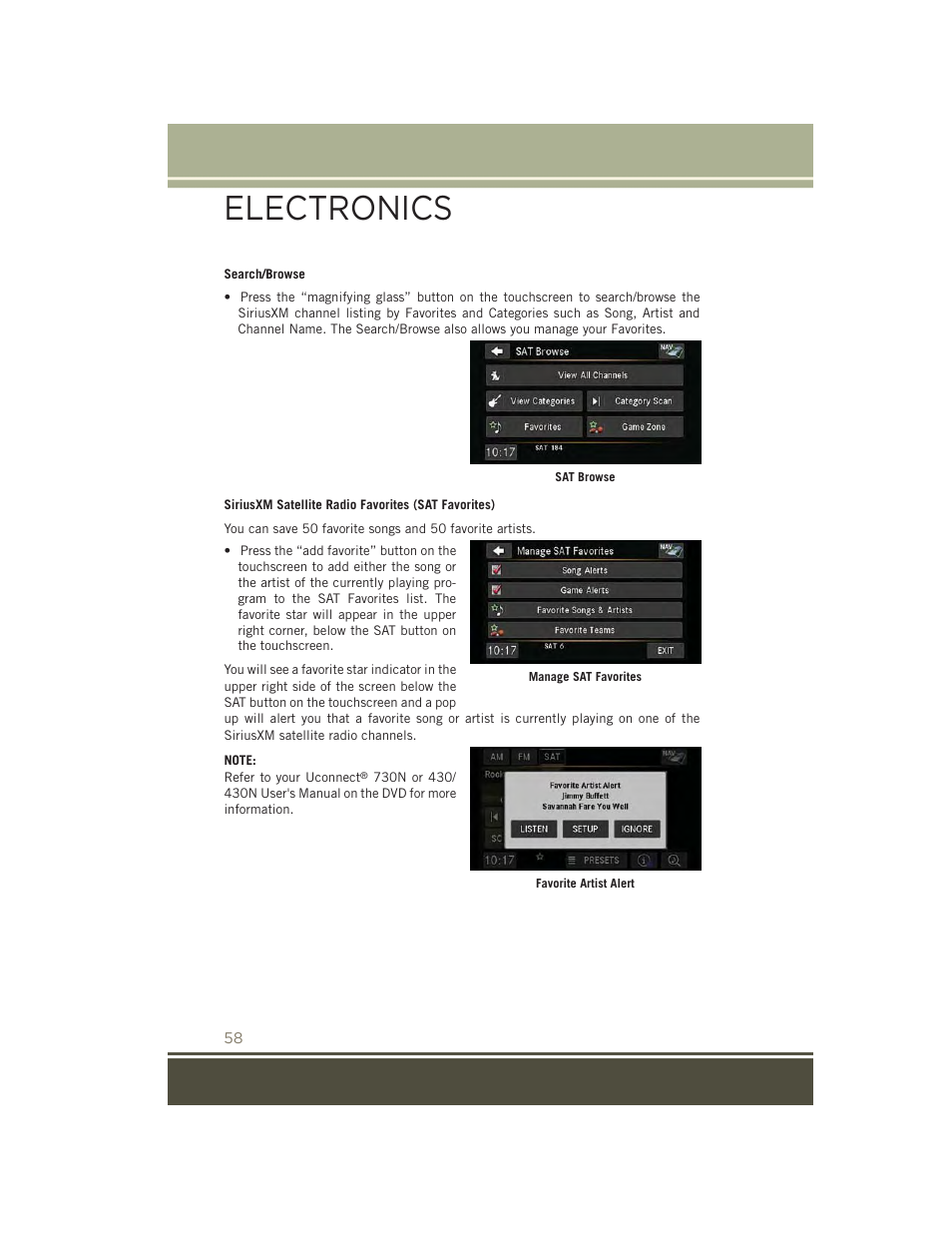 Electronics | Jeep 2015 Patriot - User Guide User Manual | Page 60 / 132