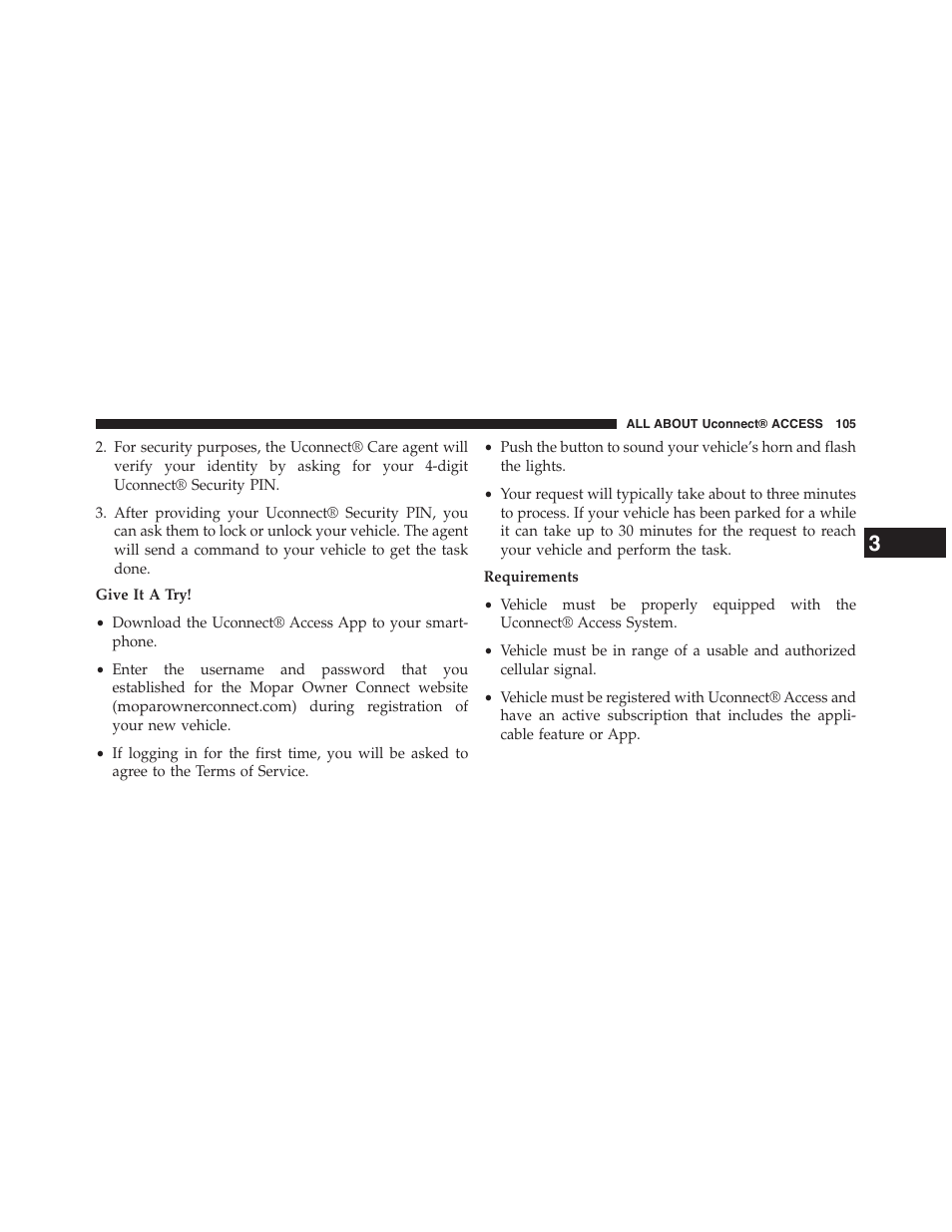 Jeep 2015 Renegade - Uconnect 65A/65AN Manual User Manual | Page 106 / 250