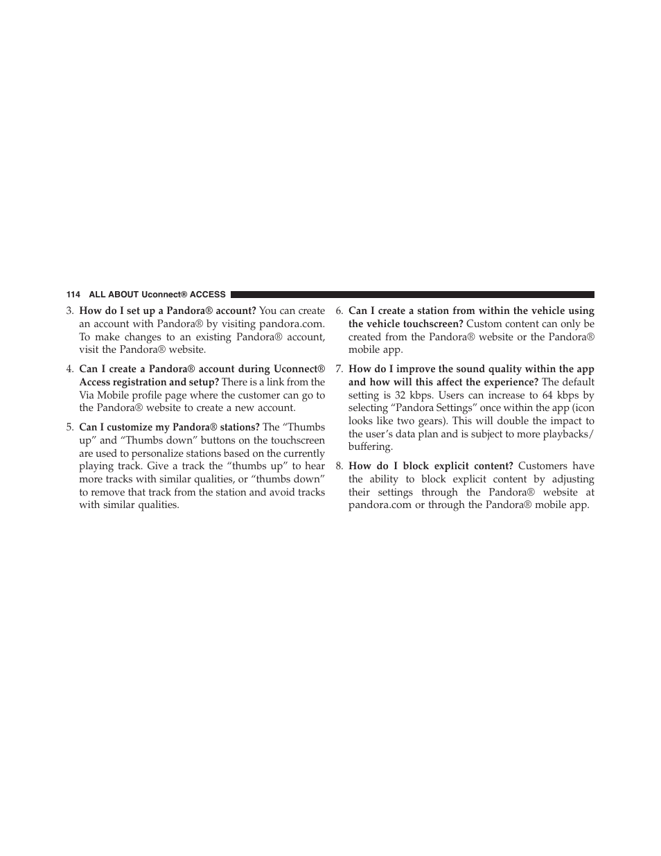 Jeep 2015 Renegade - Uconnect 65A/65AN Manual User Manual | Page 115 / 250
