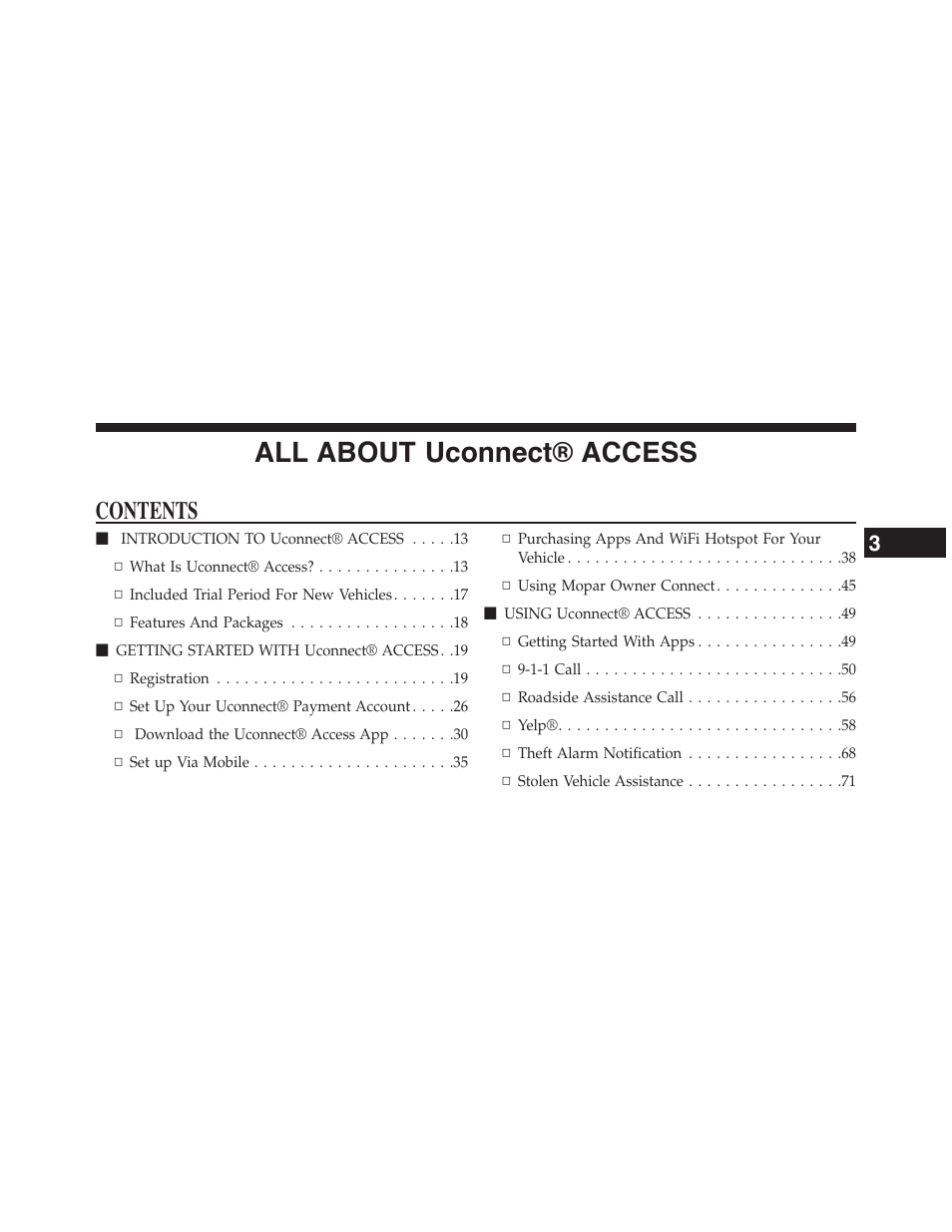 Jeep 2015 Renegade - Uconnect 65A/65AN Manual User Manual | Page 12 / 250