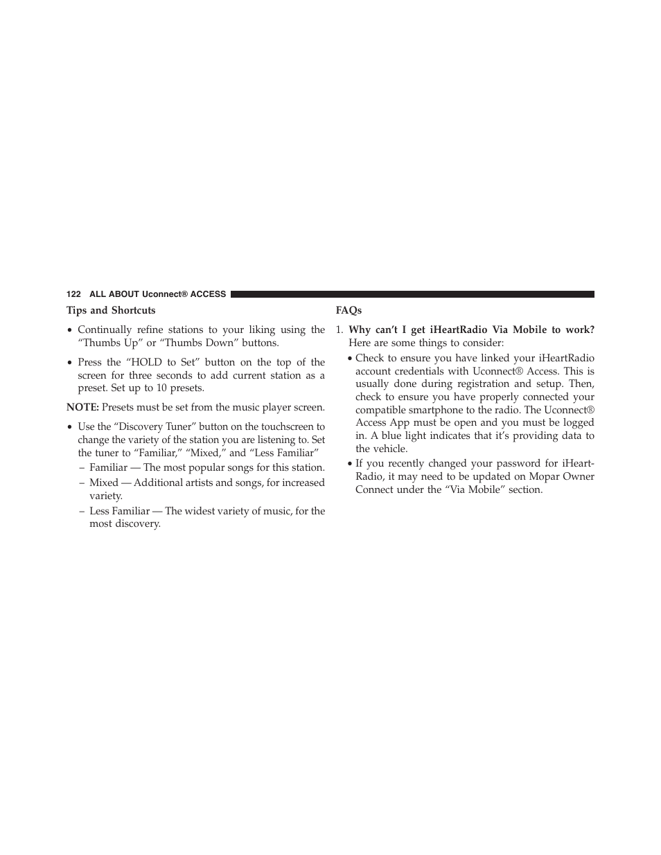 Jeep 2015 Renegade - Uconnect 65A/65AN Manual User Manual | Page 123 / 250