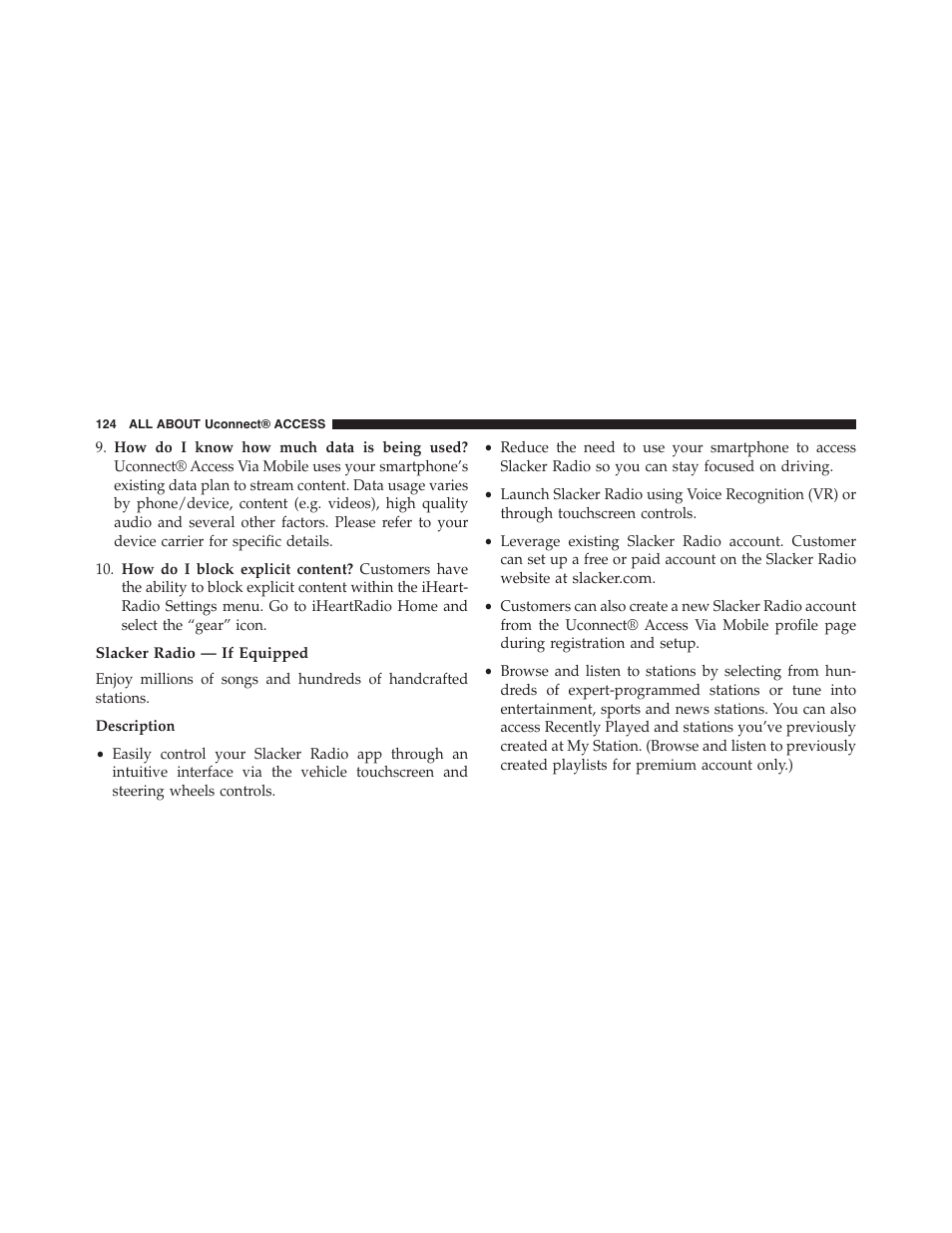 Jeep 2015 Renegade - Uconnect 65A/65AN Manual User Manual | Page 125 / 250