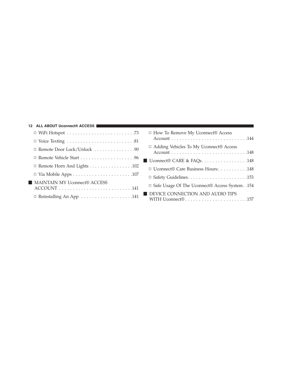 Jeep 2015 Renegade - Uconnect 65A/65AN Manual User Manual | Page 13 / 250