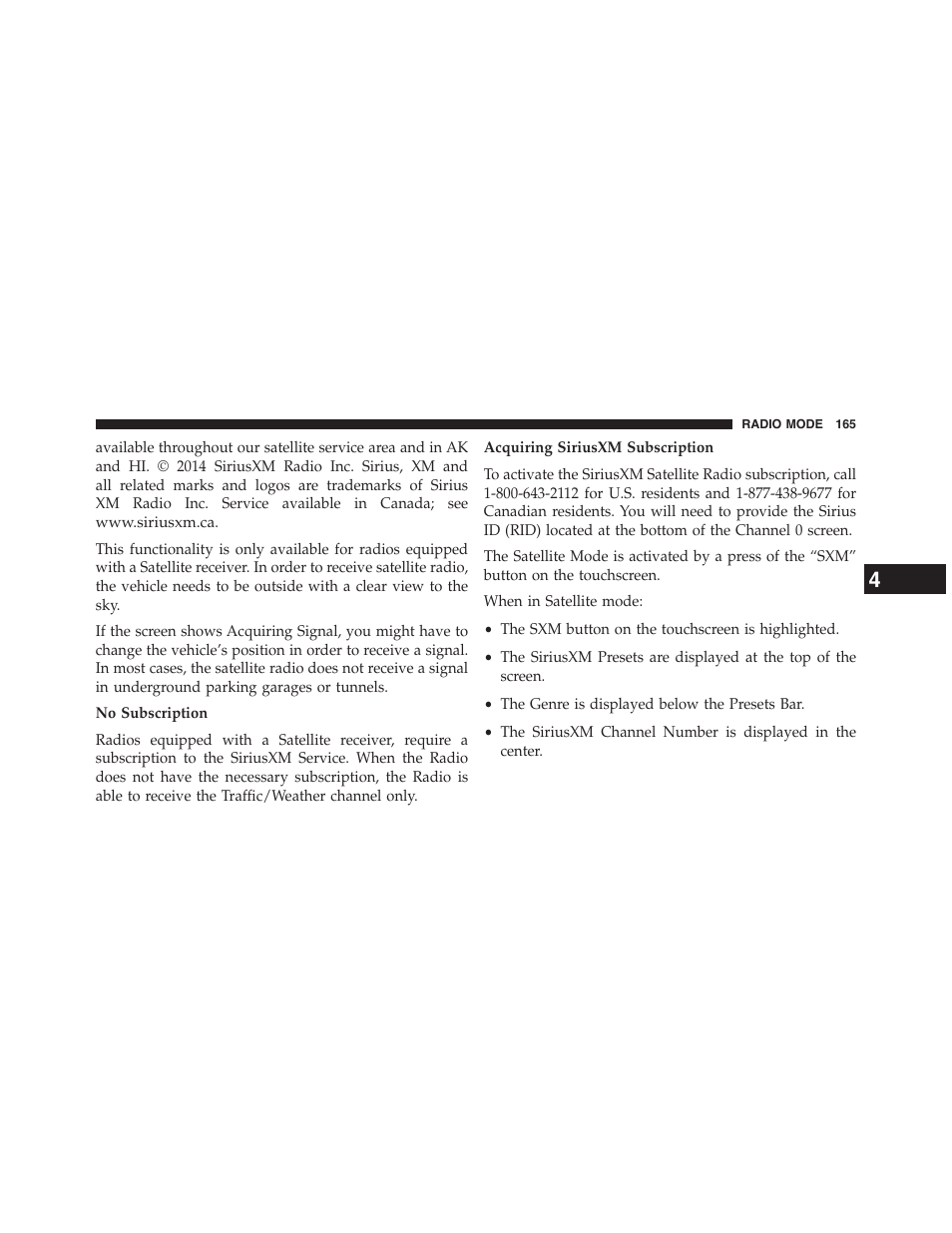 Jeep 2015 Renegade - Uconnect 65A/65AN Manual User Manual | Page 166 / 250