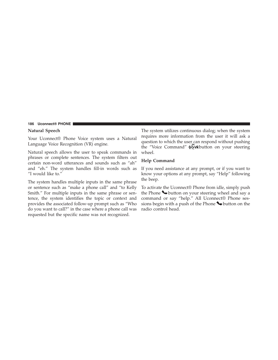 Jeep 2015 Renegade - Uconnect 65A/65AN Manual User Manual | Page 187 / 250