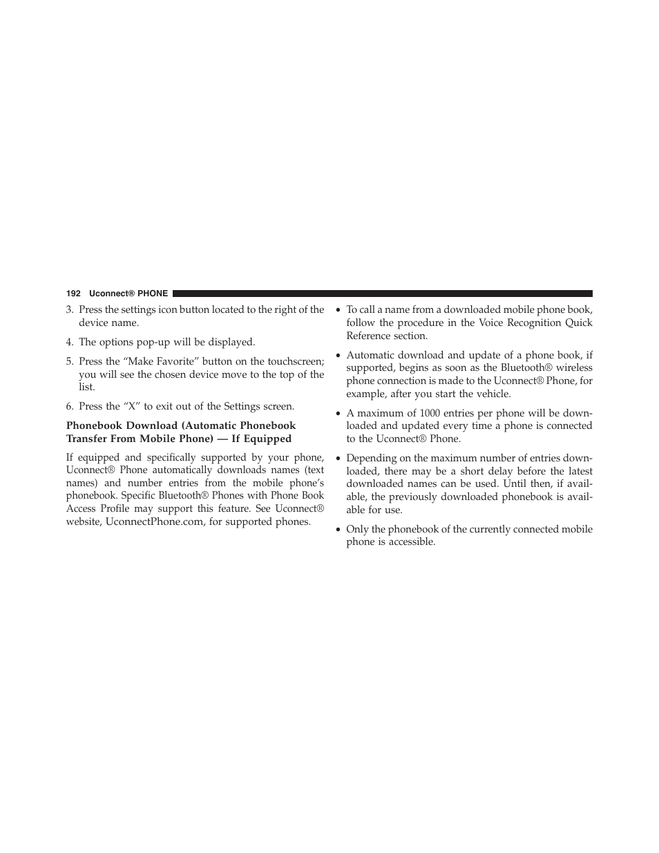 Jeep 2015 Renegade - Uconnect 65A/65AN Manual User Manual | Page 193 / 250