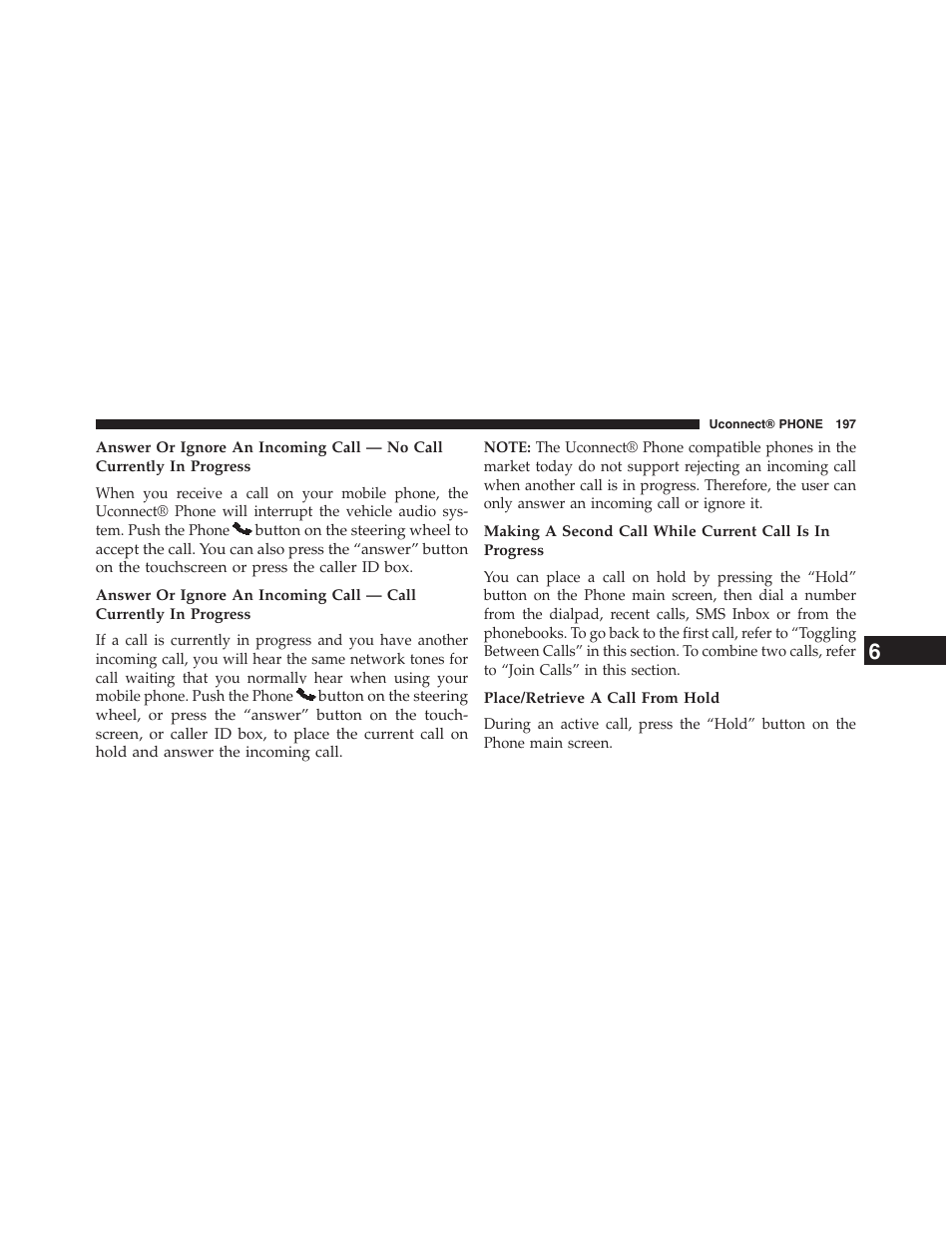 Jeep 2015 Renegade - Uconnect 65A/65AN Manual User Manual | Page 198 / 250