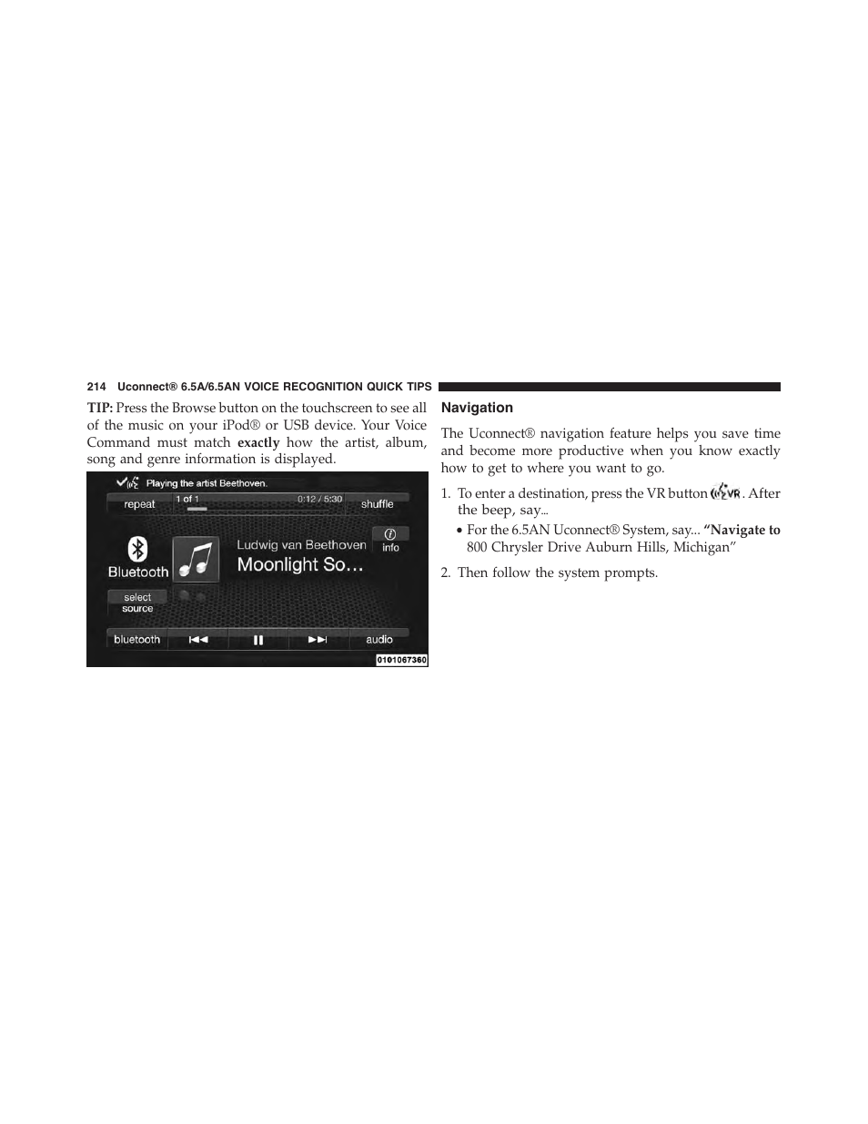 Navigation | Jeep 2015 Renegade - Uconnect 65A/65AN Manual User Manual | Page 215 / 250