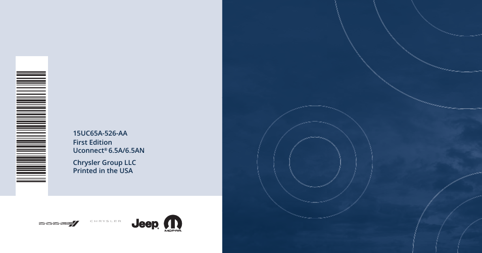 Owner’s manual supplement, Uconnect, 5a/6.5an | Jeep 2015 Renegade - Uconnect 65A/65AN Manual User Manual | Page 250 / 250