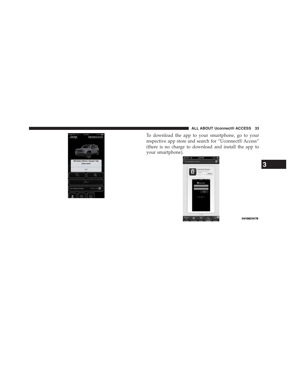 Jeep 2015 Renegade - Uconnect 65A/65AN Manual User Manual | Page 34 / 250