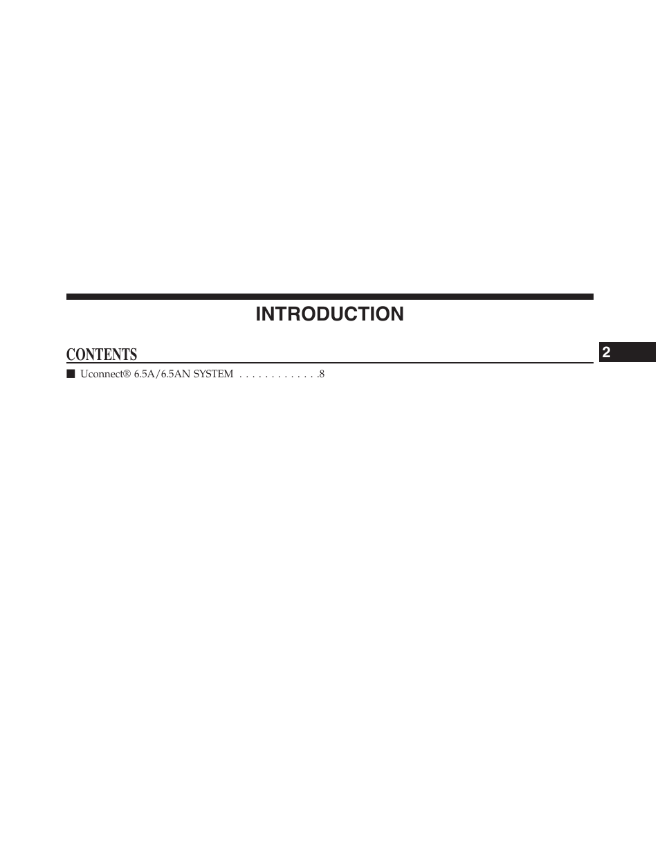 Jeep 2015 Renegade - Uconnect 65A/65AN Manual User Manual | Page 8 / 250