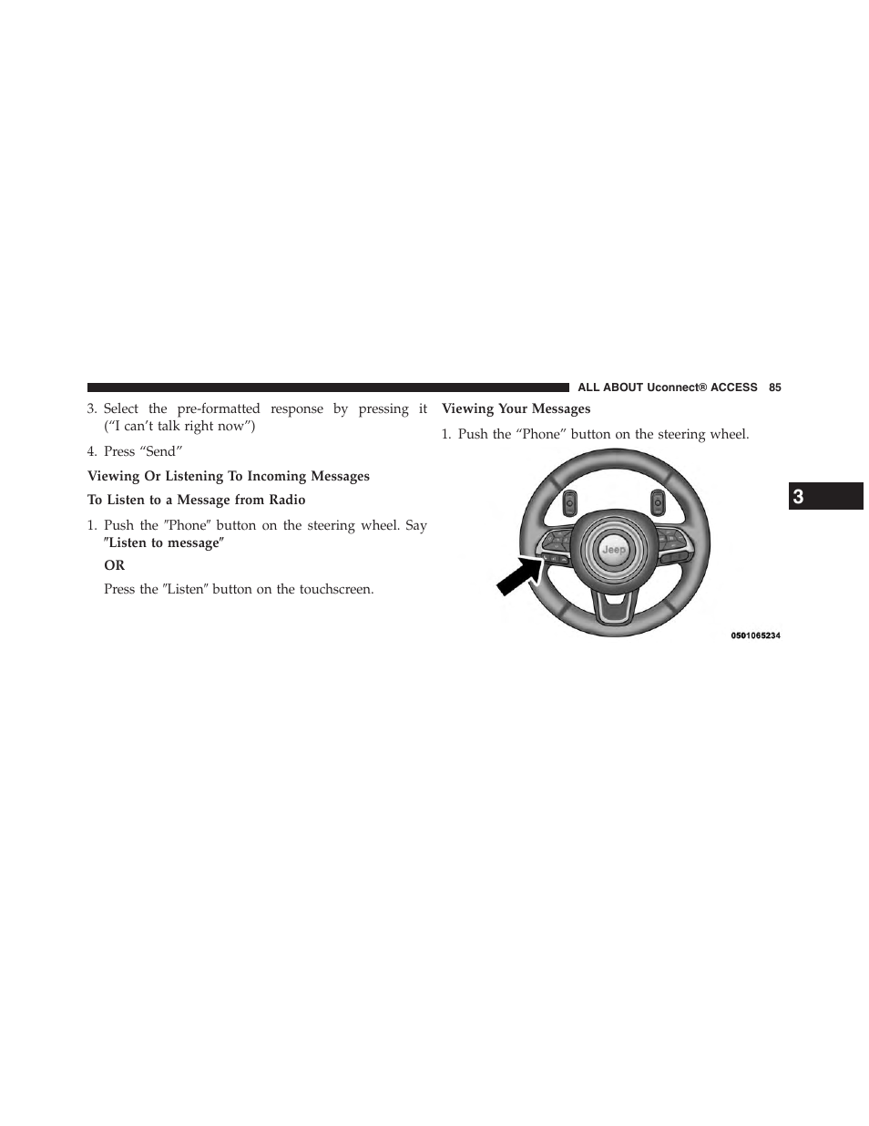Jeep 2015 Renegade - Uconnect 65A/65AN Manual User Manual | Page 86 / 250
