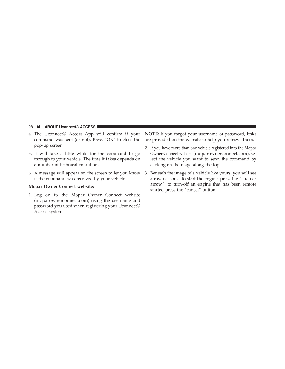 Jeep 2015 Renegade - Uconnect 65A/65AN Manual User Manual | Page 99 / 250