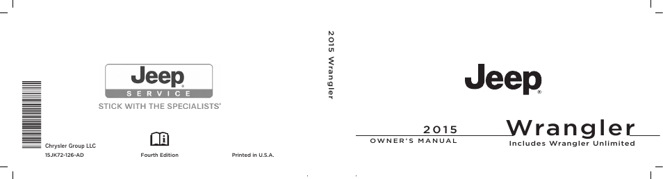 Jeep 2015 Wrangler - Owner Manual User Manual | 695 pages