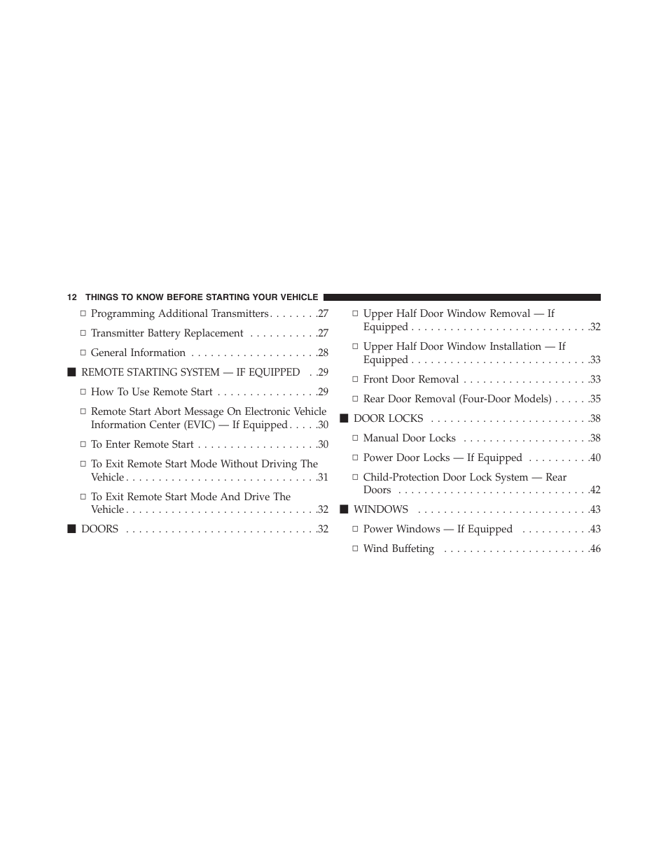 Jeep 2015 Wrangler - Owner Manual User Manual | Page 14 / 695
