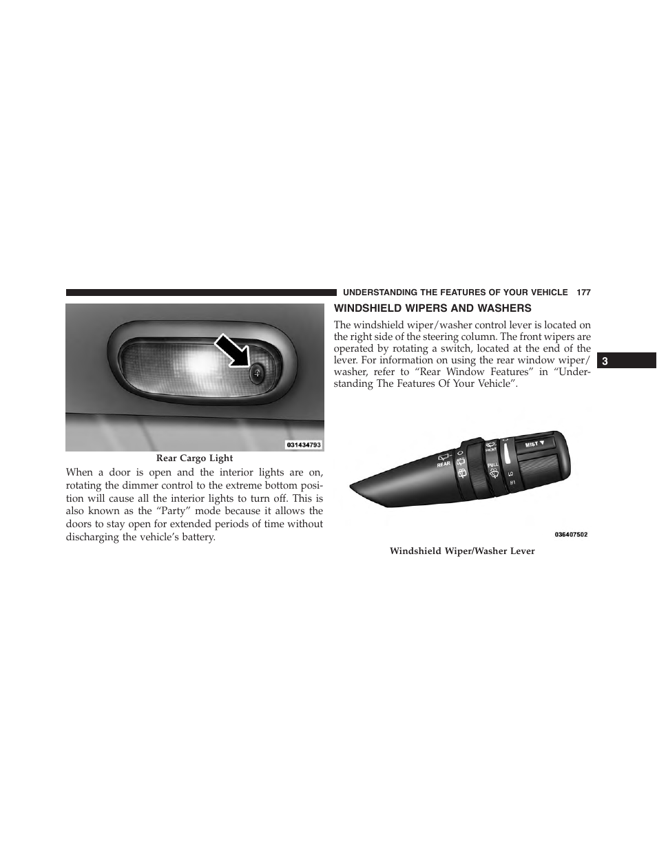 Windshield wipers and washers | Jeep 2015 Wrangler - Owner Manual User Manual | Page 179 / 695