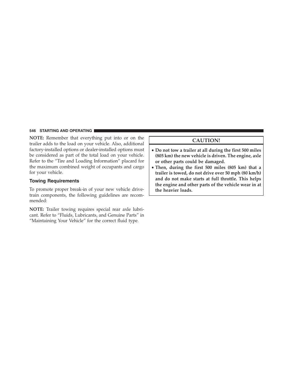 Towing requirements | Jeep 2015 Wrangler - Owner Manual User Manual | Page 548 / 695