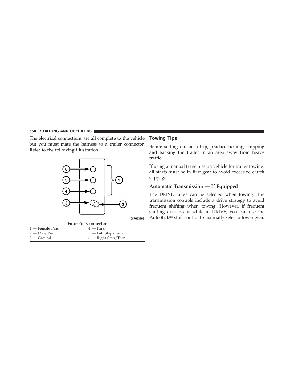 Towing tips, Automatic transmission — if equipped | Jeep 2015 Wrangler - Owner Manual User Manual | Page 552 / 695