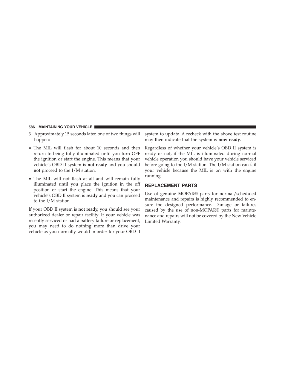 Replacement parts | Jeep 2015 Wrangler - Owner Manual User Manual | Page 588 / 695