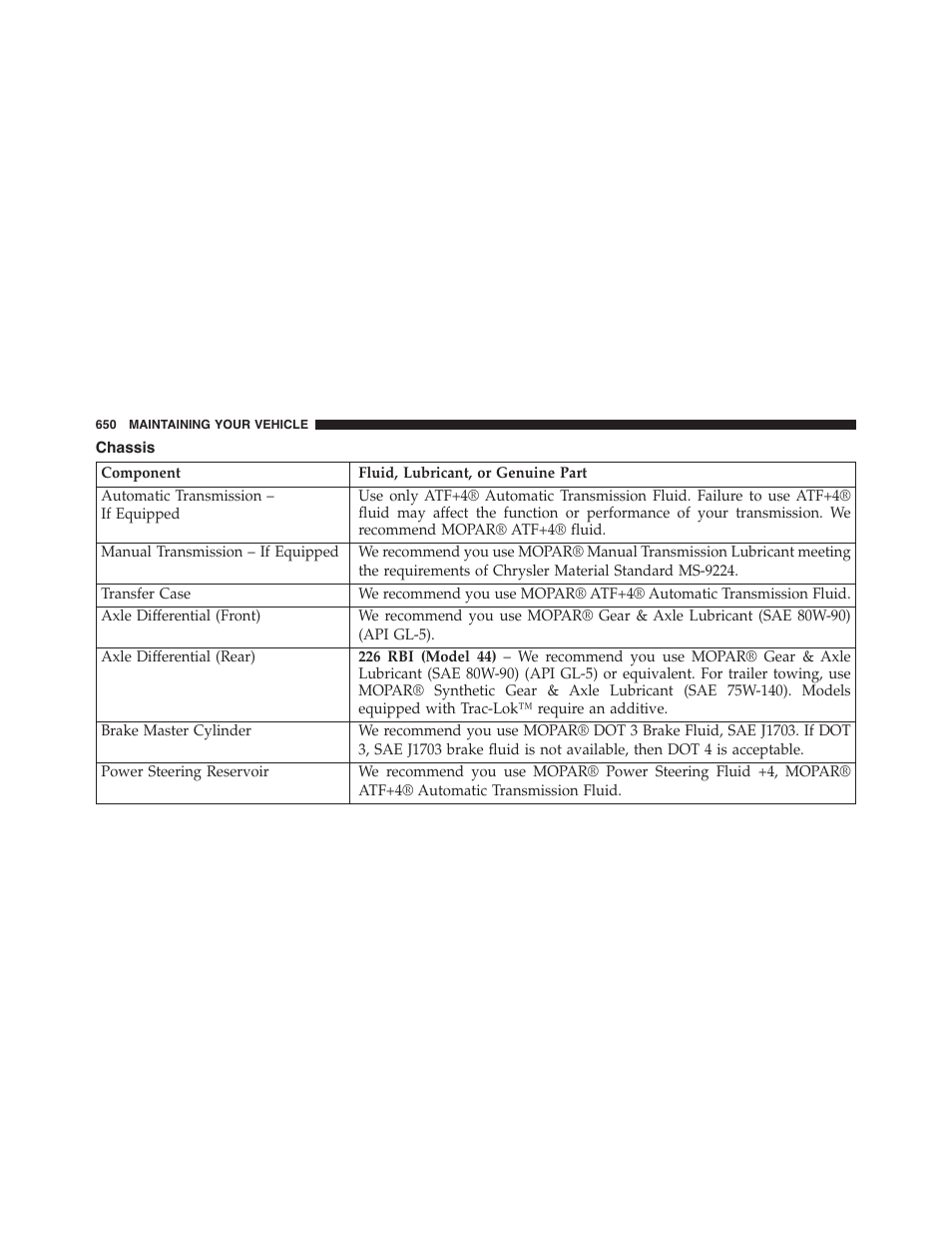 Chassis | Jeep 2015 Wrangler - Owner Manual User Manual | Page 652 / 695