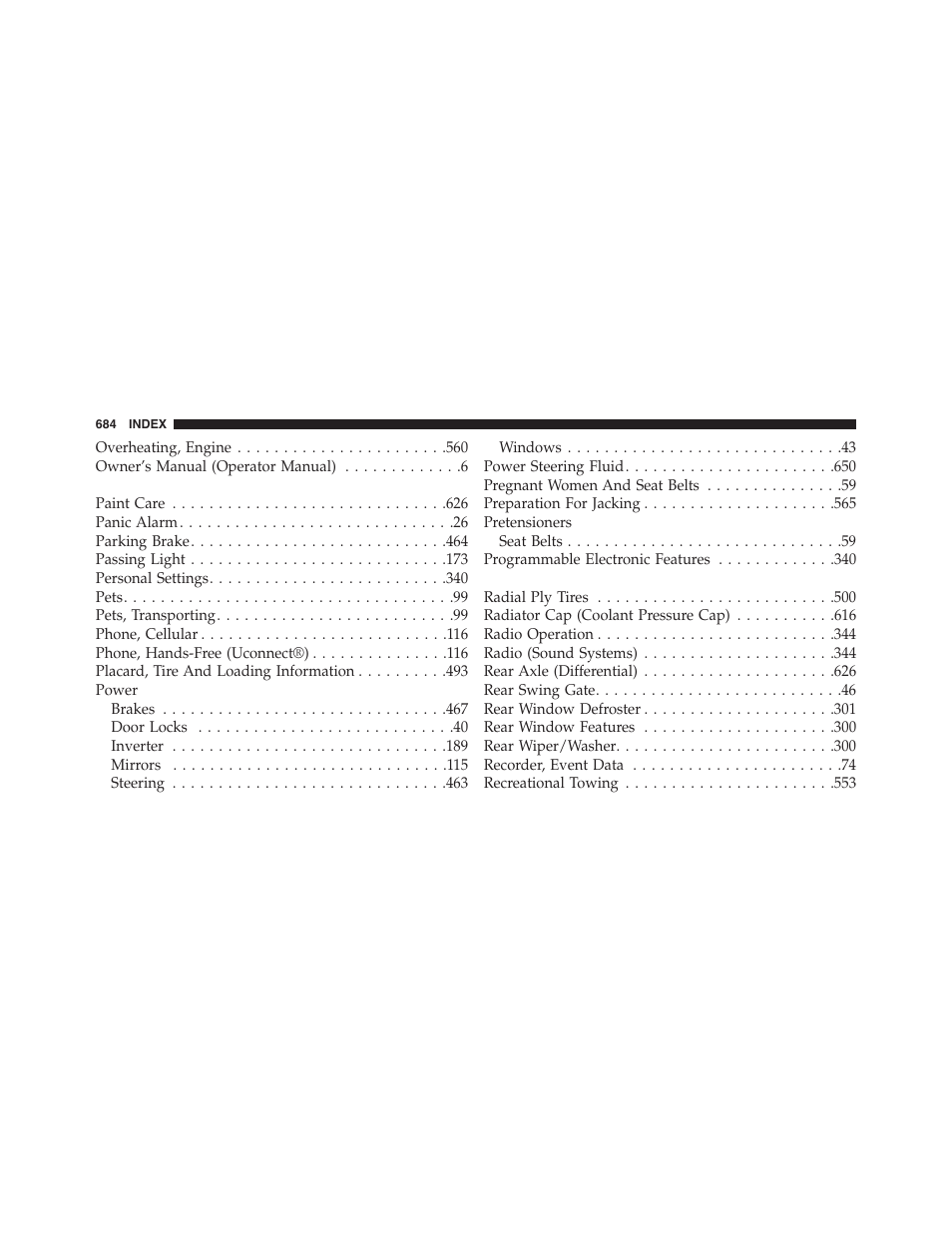 Jeep 2015 Wrangler - Owner Manual User Manual | Page 686 / 695