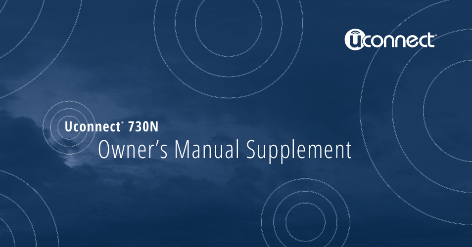 Jeep 2015 Wrangler - Uconnect 730N Manual User Manual | 222 pages