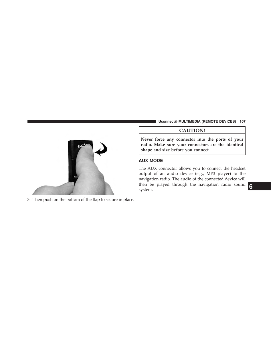 Aux mode | Jeep 2015 Wrangler - Uconnect 730N Manual User Manual | Page 118 / 222