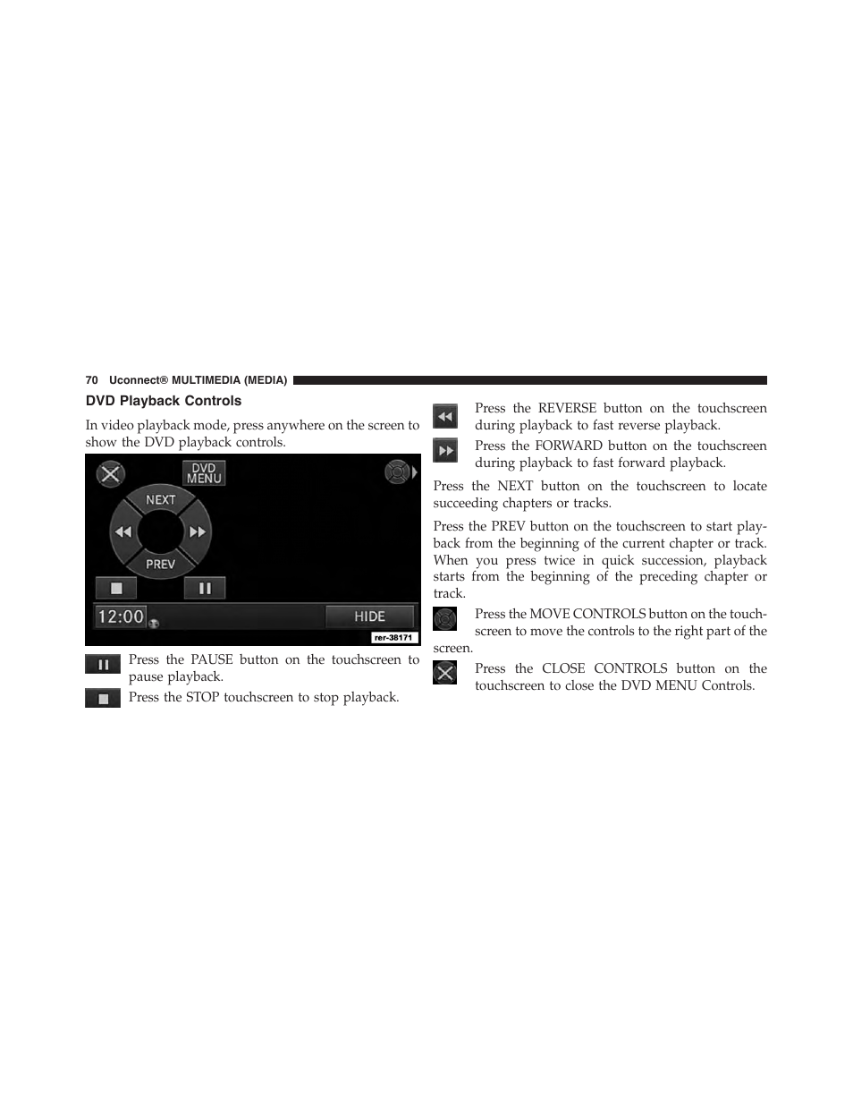Dvd playback controls | Jeep 2015 Wrangler - Uconnect 730N Manual User Manual | Page 81 / 222