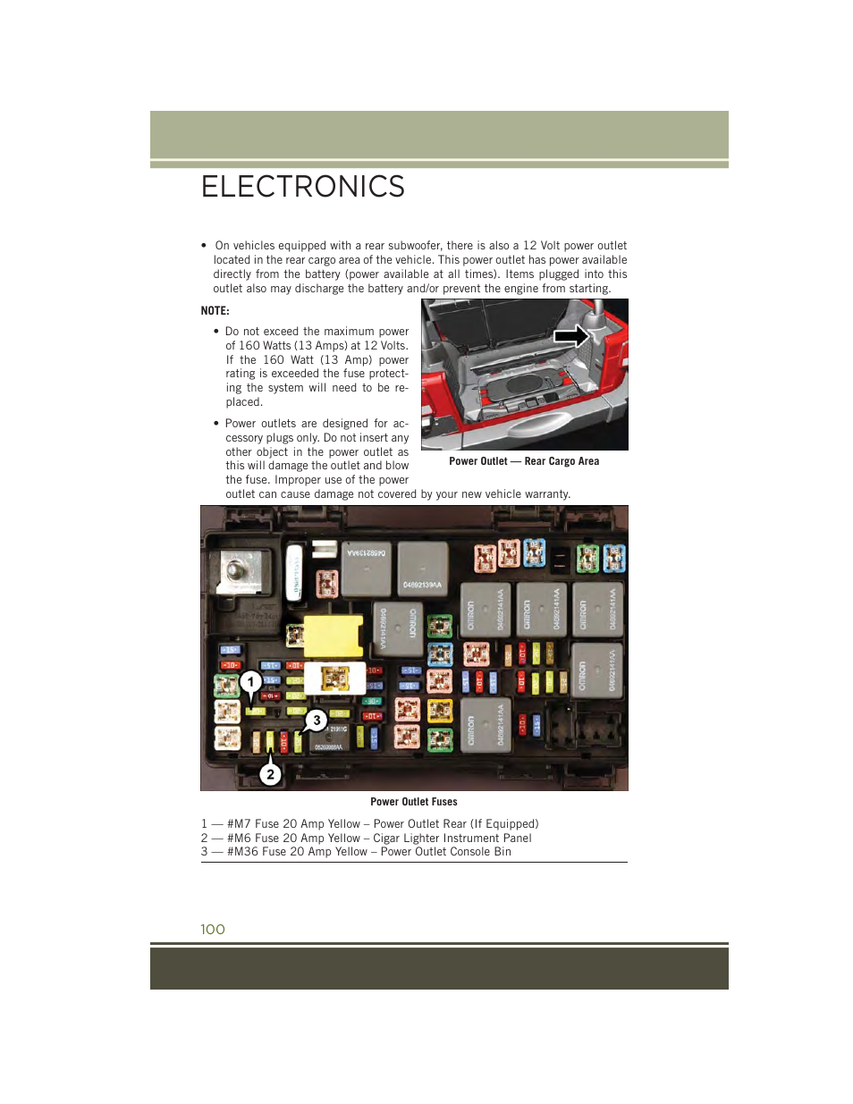 Electronics | Jeep 2015 Wrangler - User Guide User Manual | Page 102 / 164