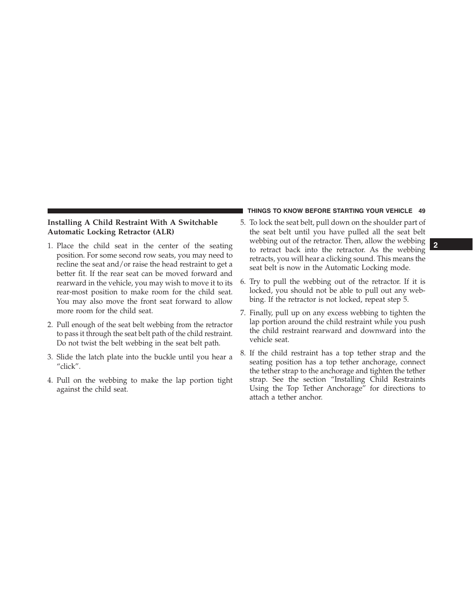 Jeep 2015 Wrangler - Postal Supplement User Manual | Page 51 / 74