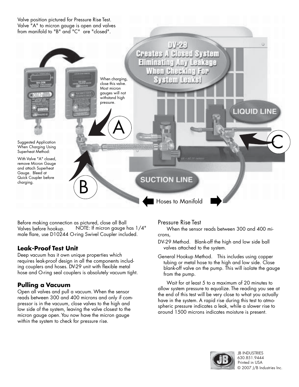 Just Better DV-22N Digital Micron Gauge User Manual | Page 2 / 2