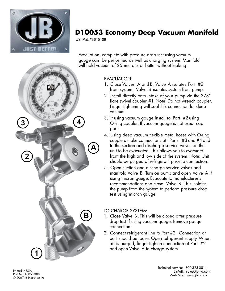 Just Better D10053 User Manual | 1 page