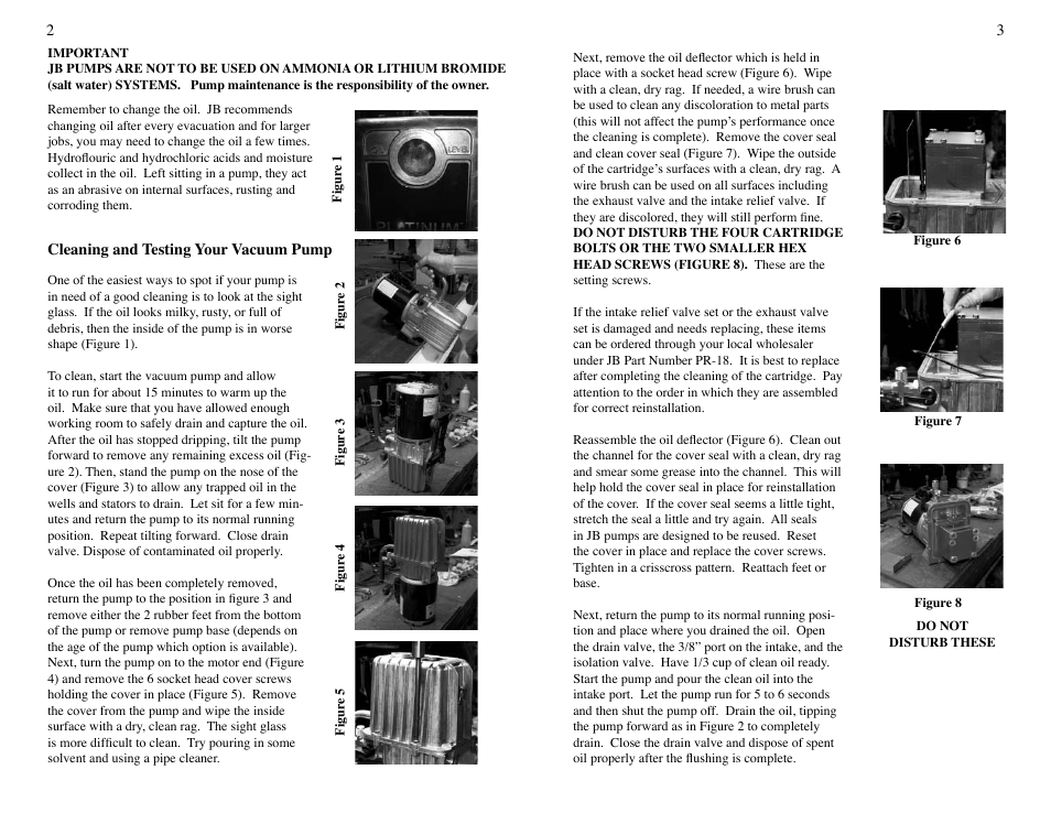 Just Better Keeping the life of your pump User Manual | Page 2 / 9