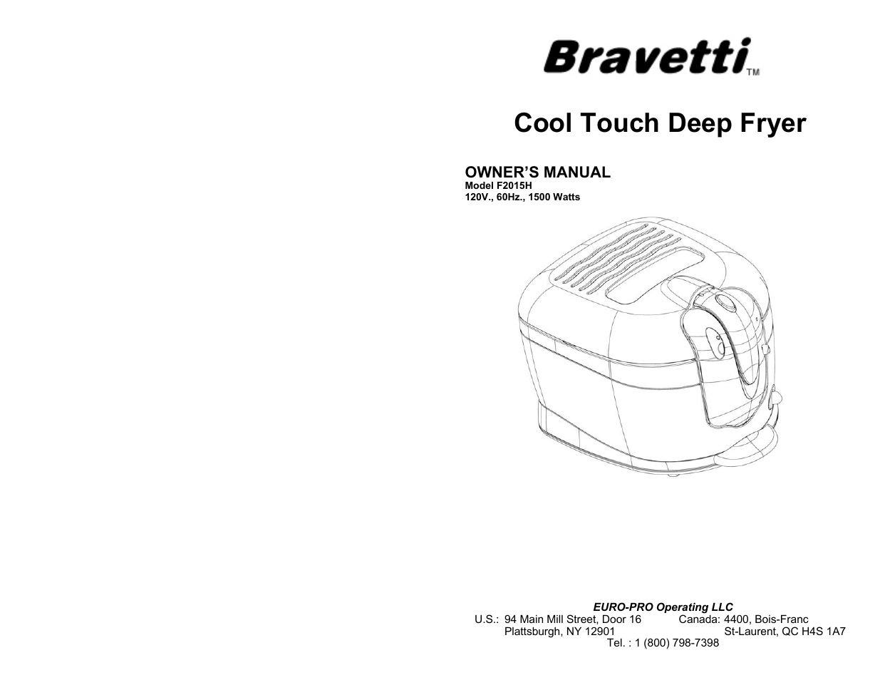 Bravetti F2015H User Manual | 6 pages