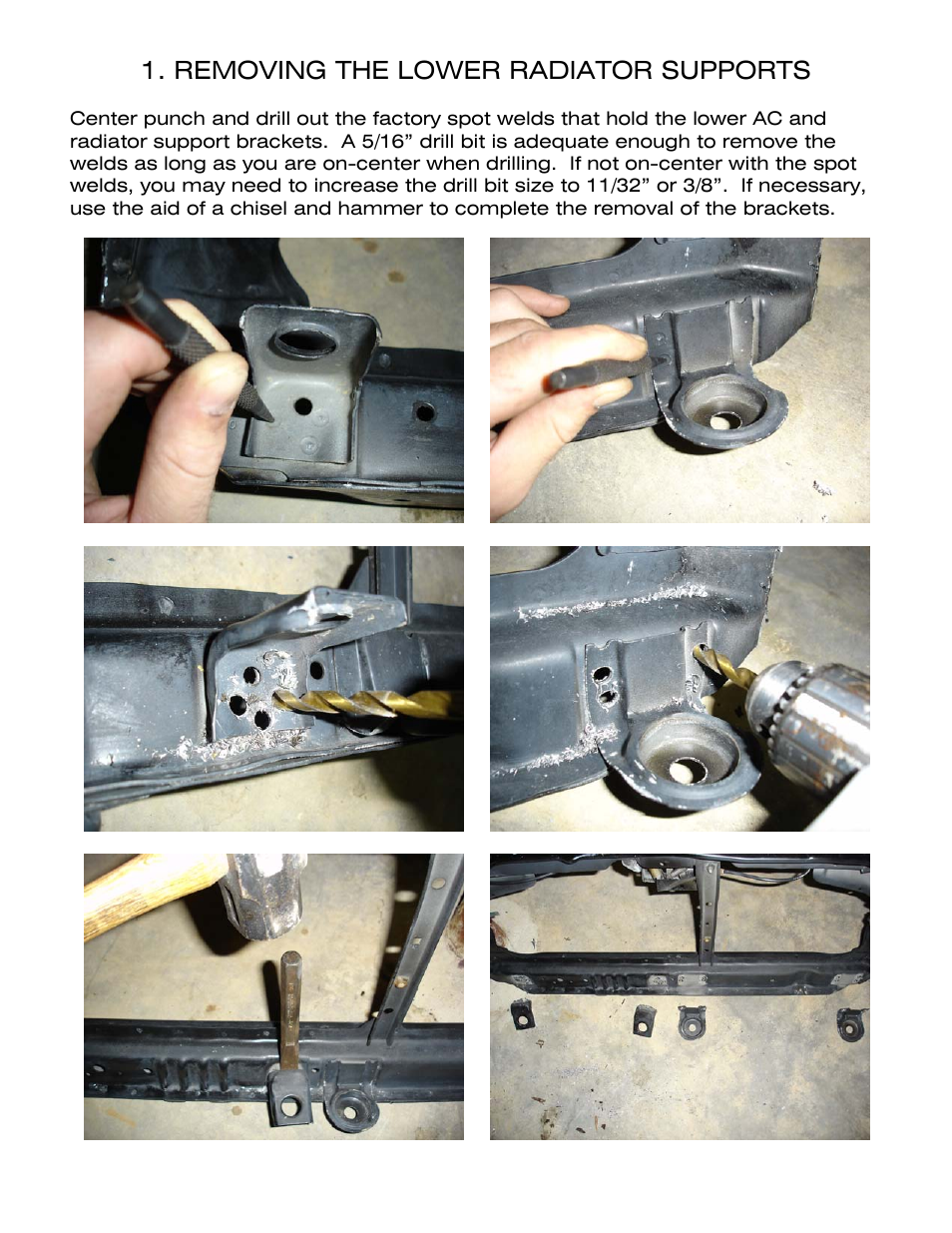 Removing the lower radiator supports | Karcepts KRB02 User Manual | Page 3 / 8