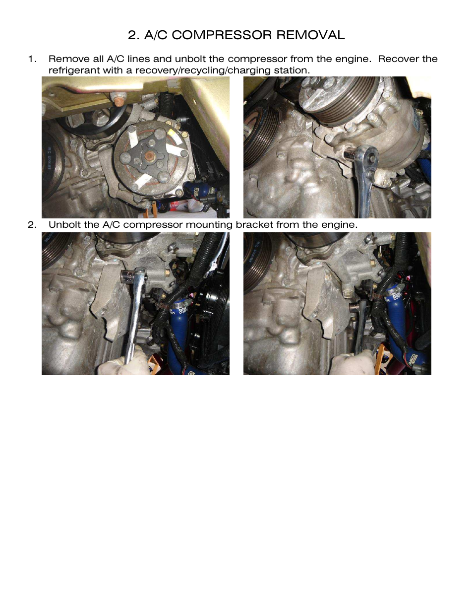 A/c compressor removal | Karcepts KPS0X User Manual | Page 4 / 12
