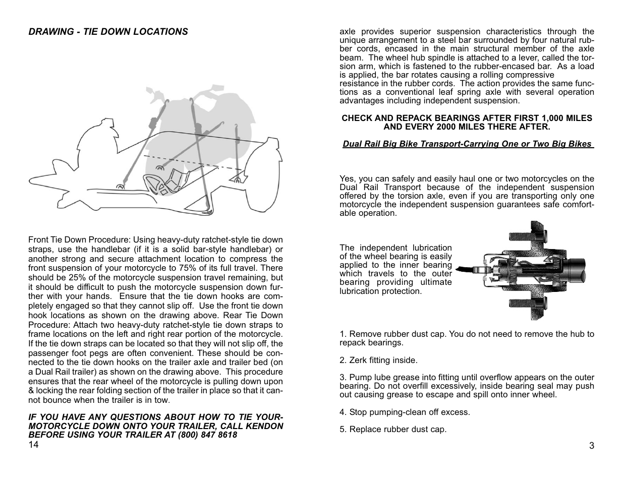 Kendon Stand-Up Trailer User Manual | Page 5 / 10