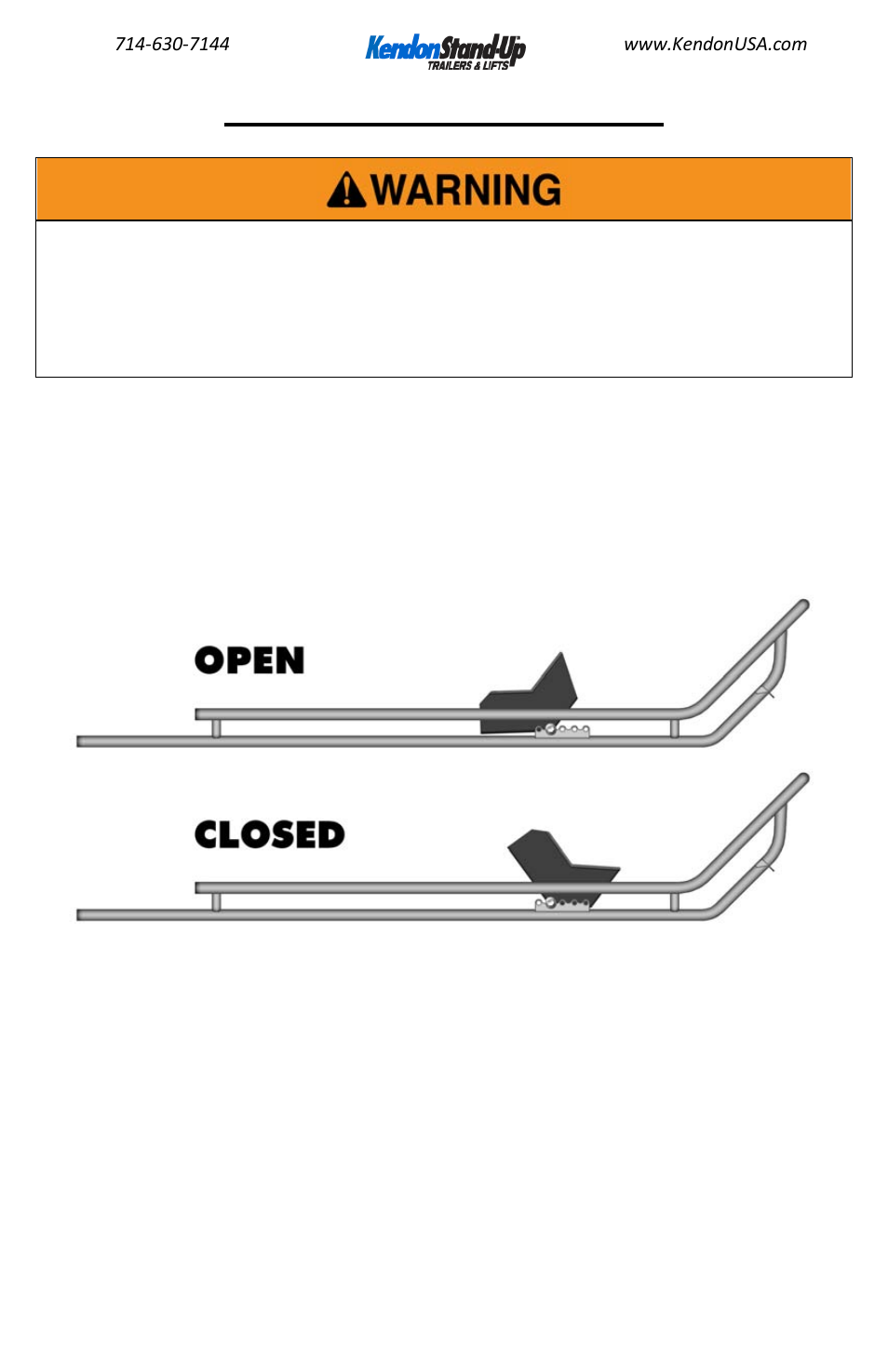 Kendon Single Ride-Up SRL Stand-Up User Manual | Page 12 / 20