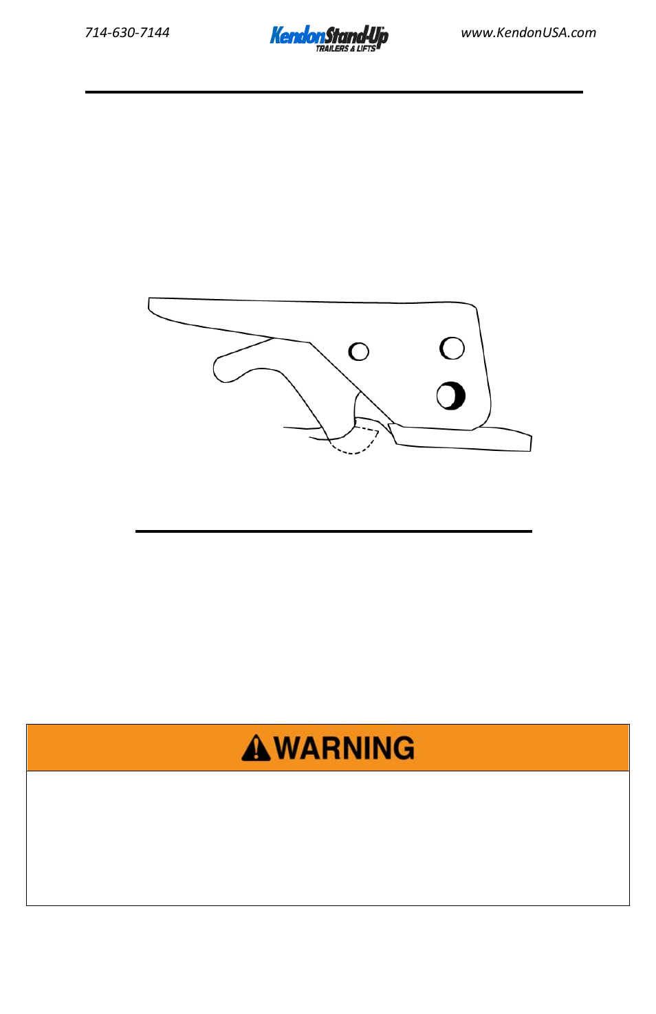 Kendon Single Ride-Up SRL Stand-Up User Manual | Page 8 / 20